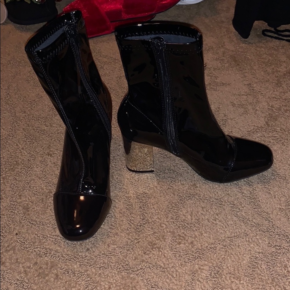 Never worn Black Booties